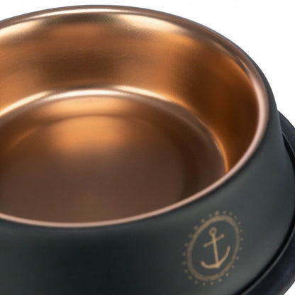 Trixie BE NORDIC stainless steel bowl - black/bronze