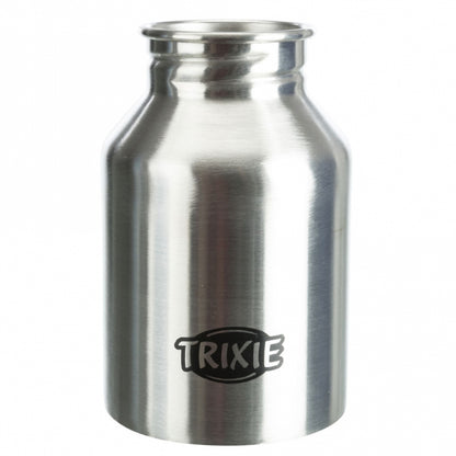 Trixie stainless steel bottle with drinking bowl