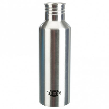 Trixie stainless steel bottle with drinking bowl