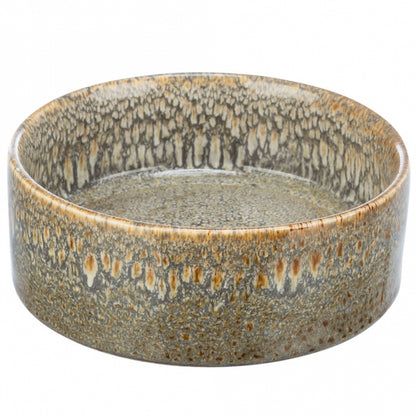 Trixie ceramic bowl with pattern - brown