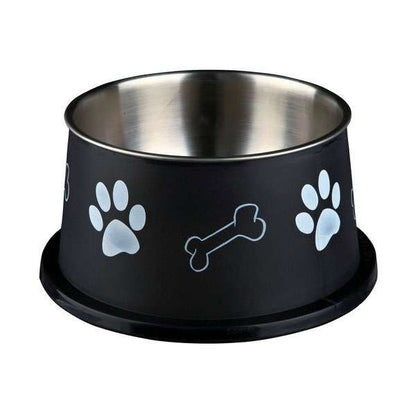 Trixie long-eared bowl made of stainless steel with plastic coating