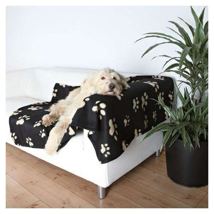 Trixie fleece blanket Barney - 150 x 100cm, black-beige