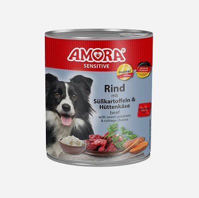 AMORA Dog Sensitive Rind & Süßkartoffel