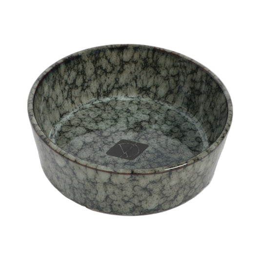D&amp;D Trendy Bowl Jasper green marble - 16 cm