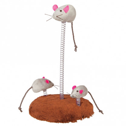 Trixie Mouse Family on Feathers