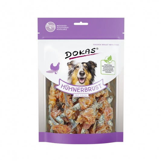 Dokas Hundesnack Hühnerbrust mit Fisch 220g