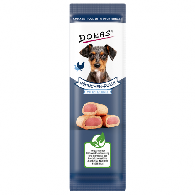 Dokas Dog Snack Chicken Roll with Duck 10g