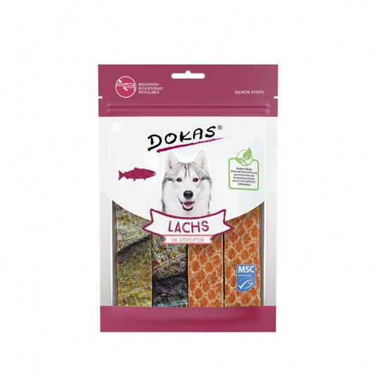 Dokas Dog Salmon in Strips 100 g