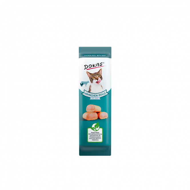 Dokas Cat Snack Chicken Roll with Beef 10g