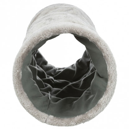 Trixie Crunch Plush Tunnel, 60 cm - Grey