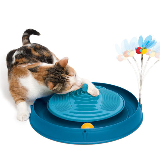 CATIT Play-n-Scratch with Massage Mat - Blue