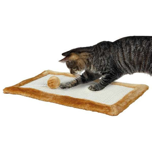 Trixie Plush Scratching Mat - brown