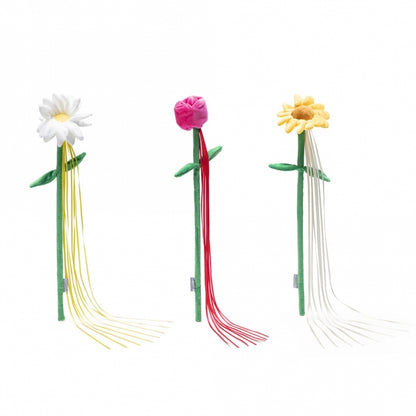 Beeztees Cat Fishing Rod Spring Flowers