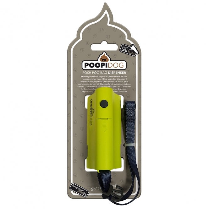 Poopidog dog poop bag dispenser with LED