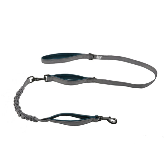 Duvoplus EXPLOR Ultimate Fit 2in1 leash Classic - petrol blue - 180cm - 16mm