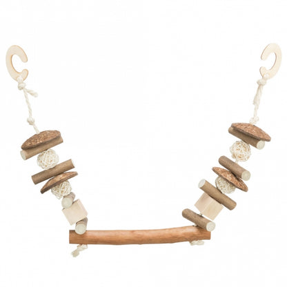Trixie nibble swing, coconut/wood/rattan 