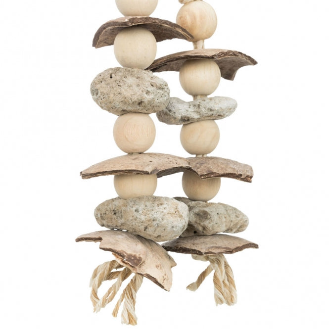 Trixie natural toy with coconut + lava rock