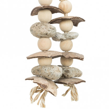 Trixie natural toy with coconut + lava rock
