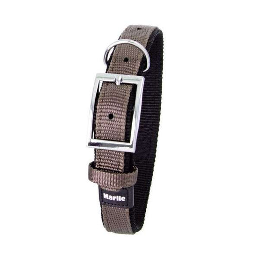 Karlie ASP Collar with strain relief, doubled - Grey/Black