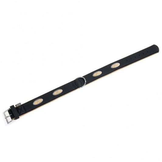 Karlie Art Buffalo Oak Collar - Black/Beige