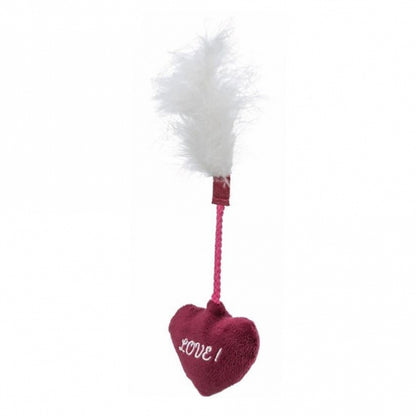 Trixie Cat Toy Valentines Heart with Feathers