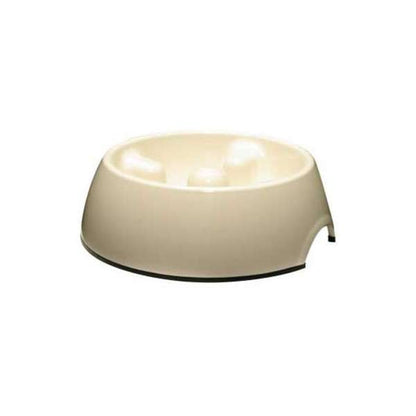 DOGIT Go-Slow Anti-Gulping Bowl White 300 ml