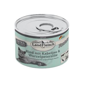 Landfleisch Cat Adult Pastete Rind, Kabeljau, Wurzelpetersilie