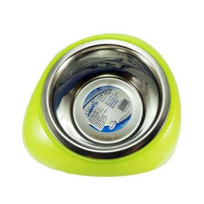 Pawise stainless steel bowl with plastic holder