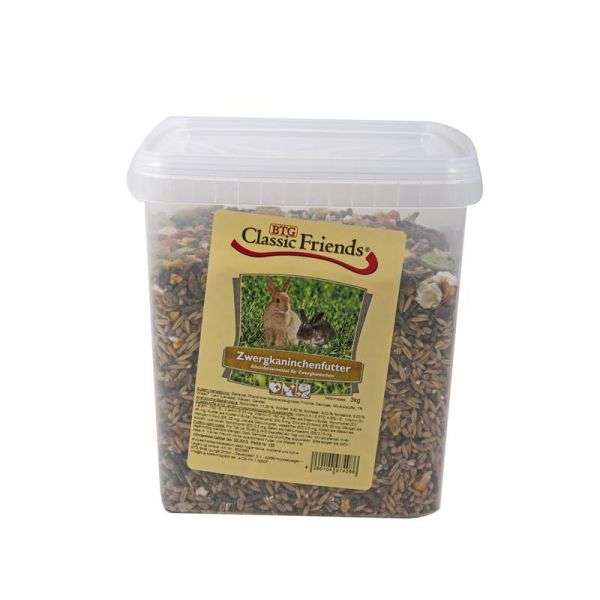 Classic Friends Dwarf Rabbit Food Bucket 3kg